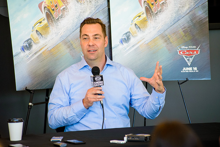 Director Brian Fee shares thoughts on Cars 3 story, actors Owen Wilson and Nathan Fillion and Easter Eggs. - SahmReviews.com #Cars3Event