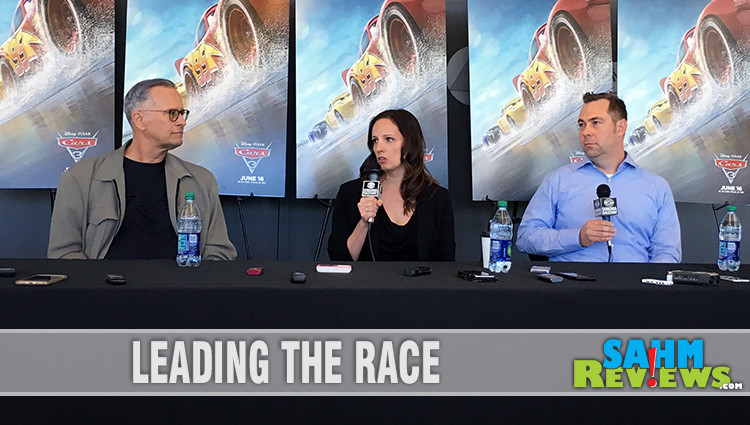Director Brian Fee and producers Kevin Reher and Andrea Warren share thoughts on Pixar Cars 3, Owen Wilson, Nathan Fillion and Easter Eggs. - SahmReviews.com #Cars3Event