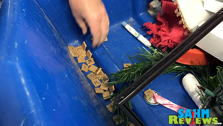 Scrabble tiles. Do you see them as junk, game pieces or a craft supply? Learn what you can expect when you visit a Goodwill Outlet store. - SahmReviews.com