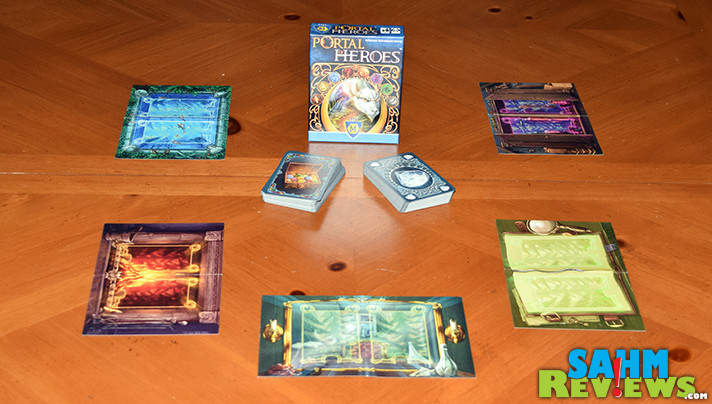 A bit different from their normal titles, Mayfair Games' Portal of Heroes is a fantasy card game for up to five players. Will it stay on our game shelf? - SahmReviews.com