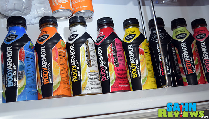 Stay hydrated when you're active by drinking BODYARMOR, a premium sports drink made with coconut water and no artificial flavors or sweeteners. - SahmReviews.com