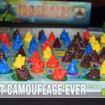 The cute meeples in Stronghold Games' Frogriders board game will appeal to all ages. The strategy required in the gameplay will keep bringing them back. - SahmReviews.com