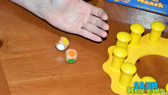 Another wooden game found at thrift this week! We take a look at Blue Orange Games' Maask. Turns out it is very similar to another one we found! - SahmReviews.com