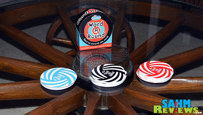 This week's Thrift Treasure had up spinning in circles. Check out ThinkFun's WordARound and see if you can make heads or tails of it! - SahmReviews.com