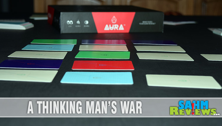 Aura by Breaking Games has great design, but does it have great play? Find out what this variation on the classic game of War is all about! - SahmReviews.com