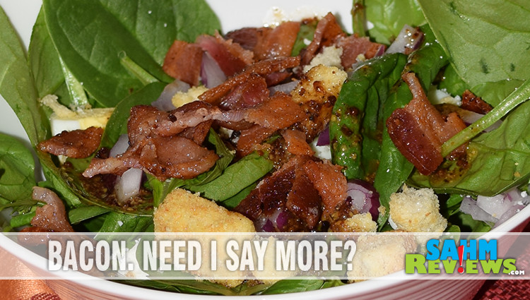 Sweet Bacon and Mustard Spinach Salad