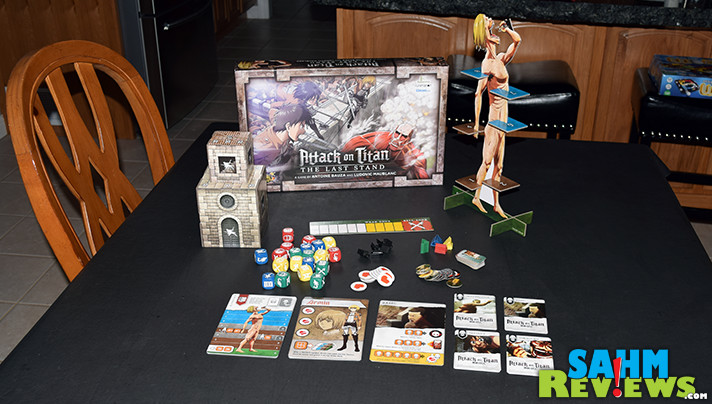 We were out of touch and not familiar with the Attack on Titan anime series. After playing Cryptozoic's new board game, we want to learn more! - SahmReviews.com