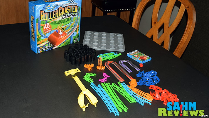 You won't be as scared of that roller coaster after you've built your own in ThinkFun's Roller Coaster Challenge! It is 2017's hot puzzle game! - SahmReviews.com