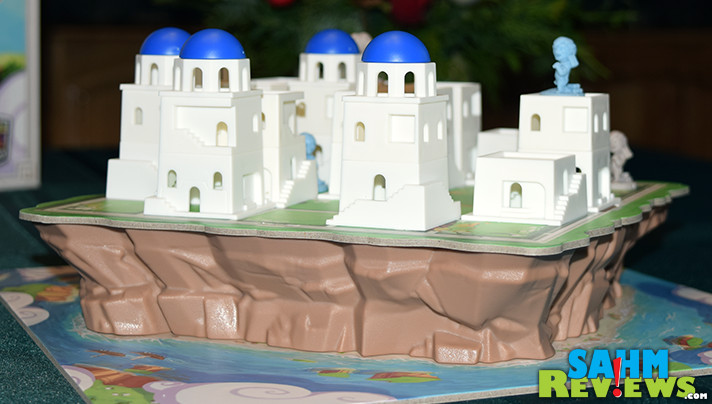 Santorini by Roxley Games has to be at the top of the list when thinking about the most beautiful board games. Does the game play live up to the design? - SahmReviews.com