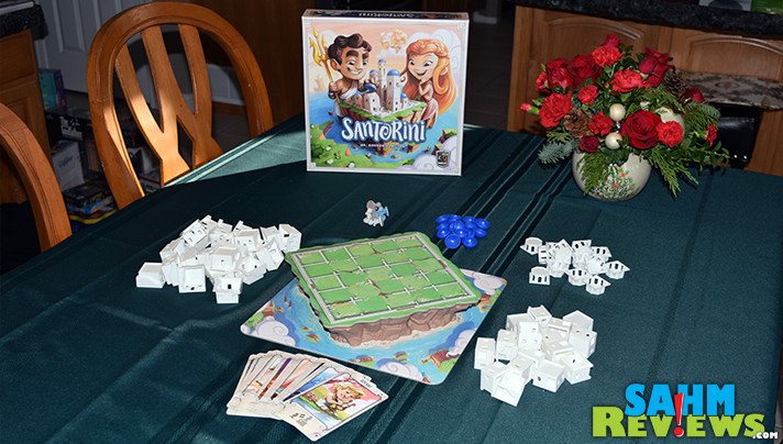 Santorini by Roxley Games has to be at the top of the list when thinking about the most beautiful board games. Does the game play live up to the design? - SahmReviews.com