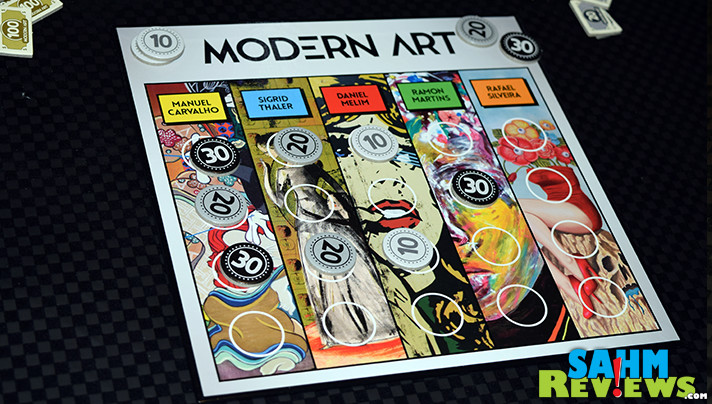Modern Art by CMON has been around for a while. Read more to find out what educational subjects are covered while simply playing a great game! - SahmReviews.com