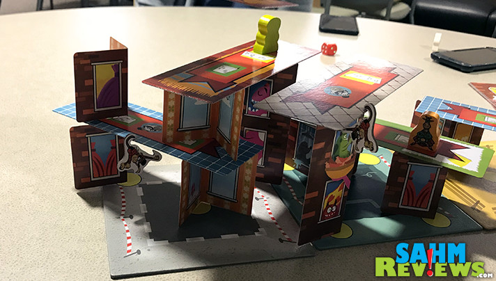 Rhino Hero Super Battle from HABA may be marked for ages as young at 5, but don't be fooled. It's a fantastic dexterity game for all ages. - SahmReviews.com