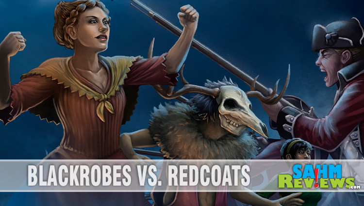Did you know that during our country's war for independence there were more than just the armies, militias, Indians, Redcoats, loyalists, slaves, patriots and the French involved? That's the premise of this witch-themed game, Witches of the Revolution by Atlas Games! - SahmReviews.com