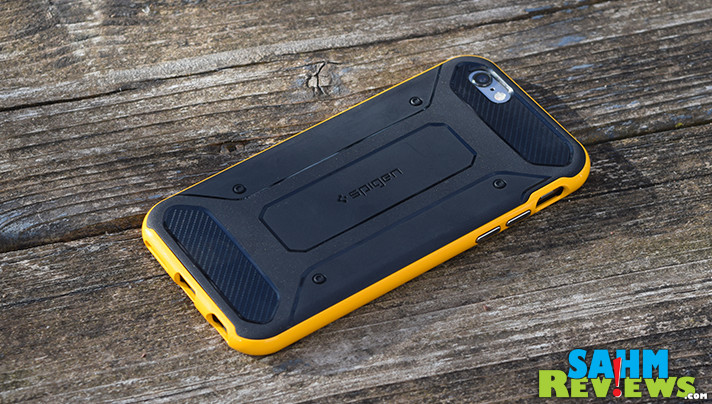 We've gone through quite a few phone cases over the years. This one by Spigen gets our nod for being the best value (and best looking) of the bunch. - SahmReviews.com