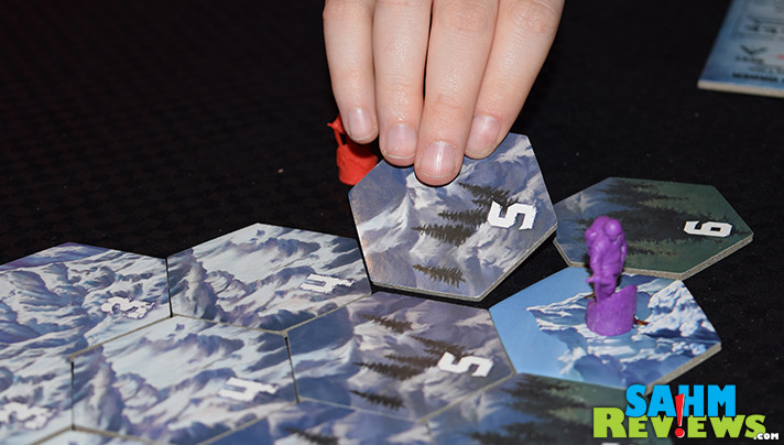 It's a snow day both inside and out! We took advantage of some time off school to play a round of Calliope Games' Dicey Peaks instead of shoveling the driveway! - SahmReviews.com