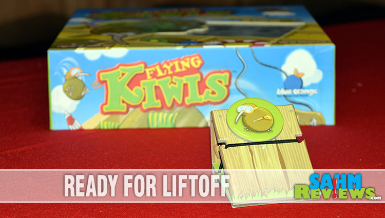 There are kiwi flying through our kitchen thanks to the appropriately named Flying Kiwi dexterity game from Blue Orange Games. - SahmReviews.com
