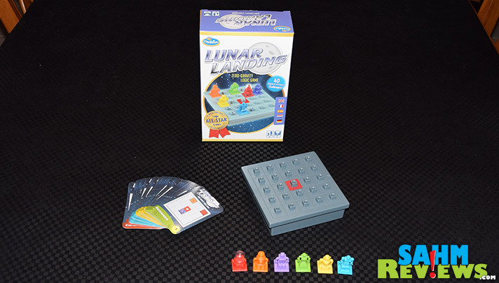 This time ThinkFun's newest puzzle reminded us of the classic game, Ricochet Robot. But Lunar Landing is specifically for one player only. Could we solve it? - SahmReviews.com