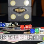 You don't have to fly to Vegas to elbow you way onto a table. Ravensburger's Vegas Dice fills that dice-rolling urge and introduces players to a new type of game! - SahmReviews.com