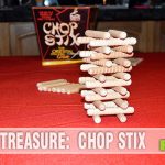 We're technically not playing with our food, just our utensils. Check out this classic Chop Stix we received from a friend. It's like a reverse Jenga! - SahmReviews.com