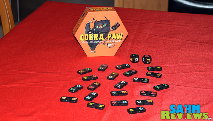 Where can you find a game that includes both cats and ninjas? Right here! We take a look at Bananagrams' latest game issue, Cobra Paw! - SahmReviews.com
