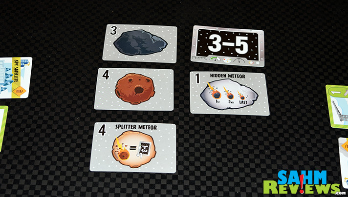 Lasting only 5 minutes with an inexpensive price tag, Meteor cooperative game from Mayday Games is an affordable addition to your game shelf. - SahmReviews.com