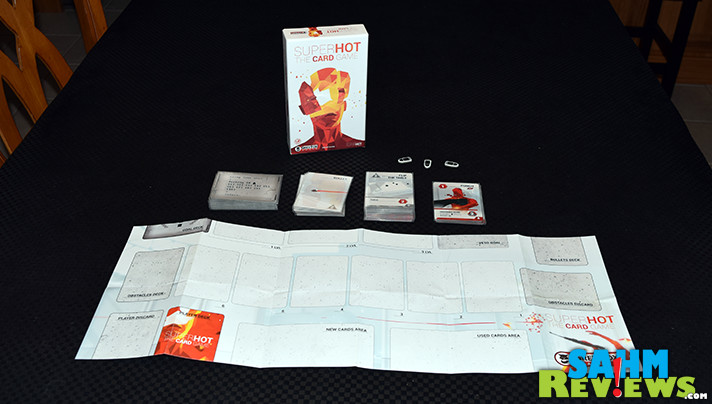 It's another example of a video game turning into a board or card game. This time it's the solo-player SuperHot by Grey Fox Games! - SahmReviews.com