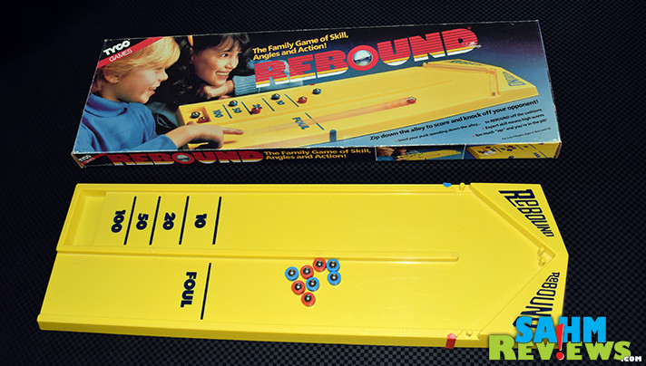 Another toy/game from our youth! This copy of Rebound by Tyco was sitting at our Goodwill just waiting for us to find it. Cleaned it up nicely and works as good as new! - SahmReviews.com