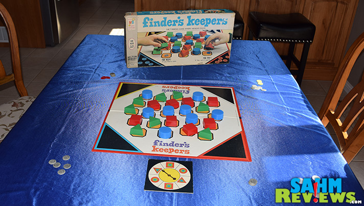 It's both a memory game and one that teaches basic addition using coins. Finder's Keepers by Milton Bradley was this week's Thrift Treasure find! - SahmReviews.com