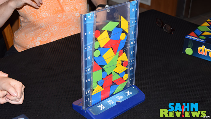 Sort of a combination of Tetris and Connect 4, Drop It by Kosmos is a happy addition to our collection of abstract games. Find out why we had to have it! - SahmReviews.com