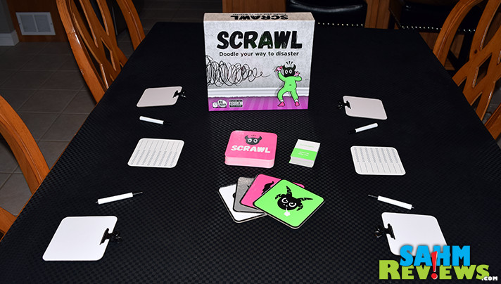 Not everything we play is kid-friendly. Some games we save for after they go to bed. That's the case with Scrawl by Big Potato Games. Find out more! - SahmReviews.com