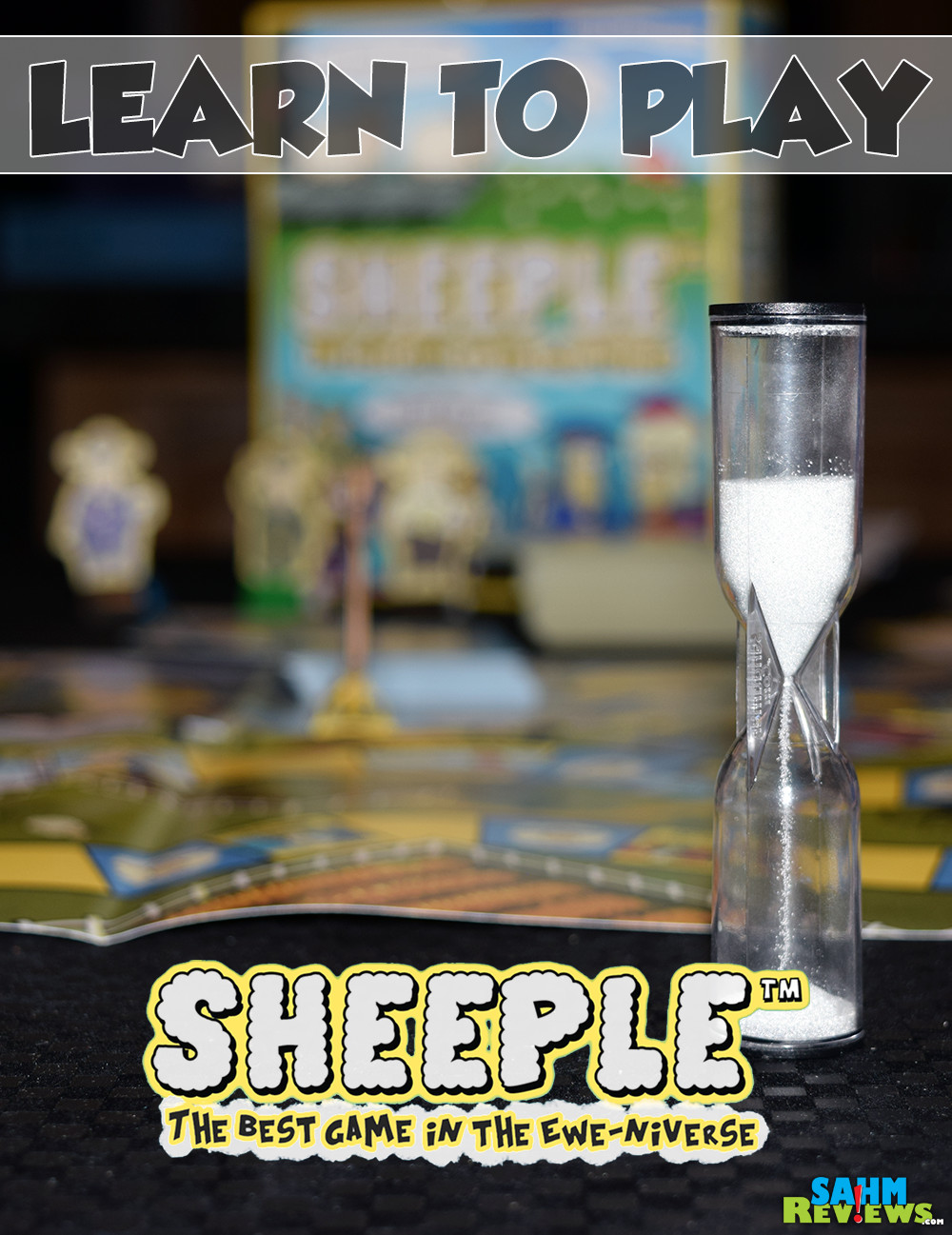 In Sheeple board game, think like the flock as you work toward being the first to get to the ewe-niversity. - SahmReviews.com