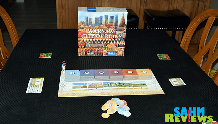 Learn about the history of Warsaw while working to rebuild it in Warsaw: City of Ruins game from North Star Games. - SahmReviews.com
