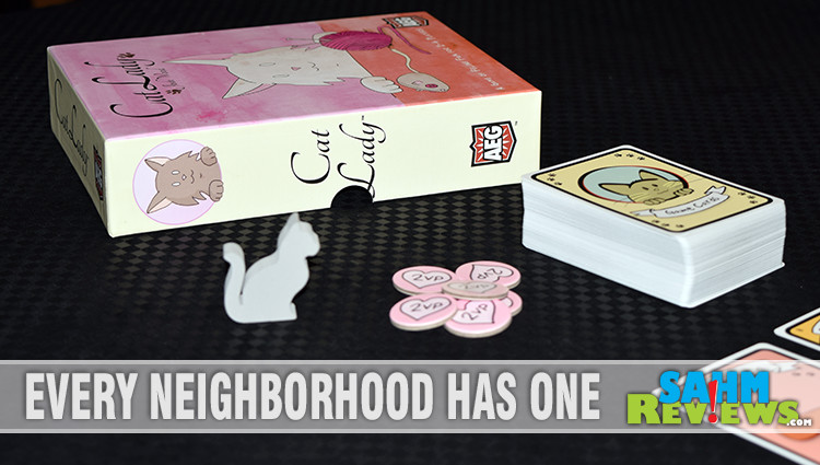 Cat ownership isn't a prerequisite to enjoy AEG's new card game, Cat Lady. Plus, it is much easier than having to deal with fur balls all the time! - SahmReviews.com