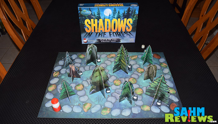 In Shadows in the Forest, it's the first time we've ever been asked to play a board game in complete darkness. We promise we're not leading you down a path! - SahmReviews.com