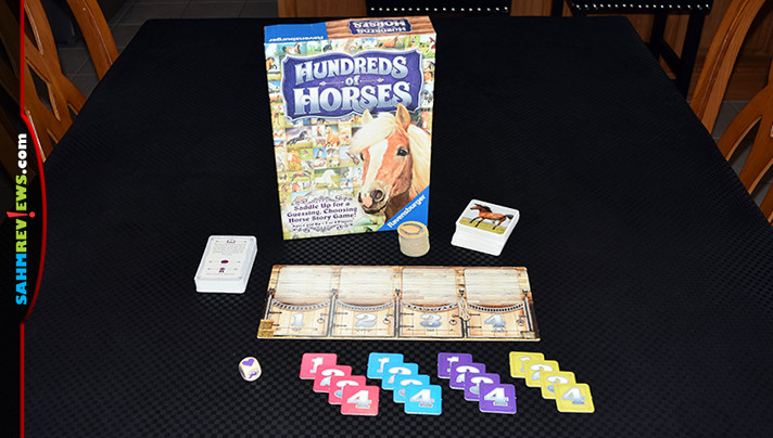 Instead of buying her a pony, check out this game by Ravensburger we found at thrift. Hundreds of Horses might just be the next best thing! - SahmReviews.com