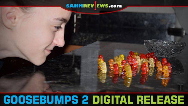 Plan your viewing party to include some Goosebumps 2 activities that include gummy bears. - SahmReviews.com