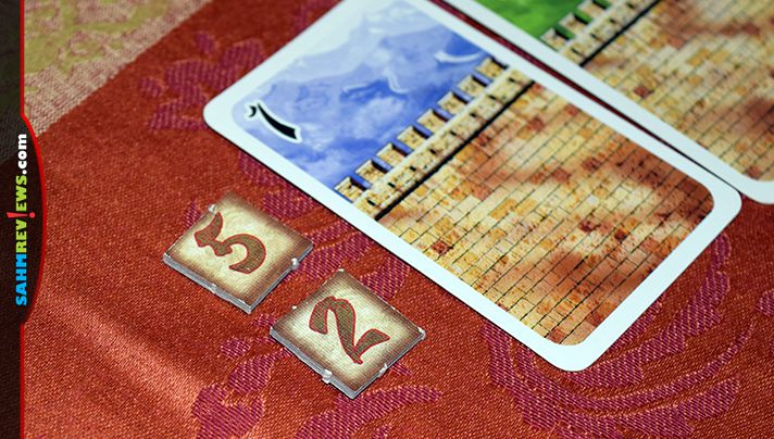 The second game by Reiner Knizia we found at this year's used game sale. Great Wall of China supports up to five players and only set us back $2! - SahmReviews.com