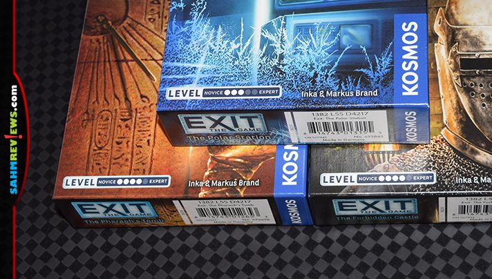 With an affordable pricetag and multiple escape room puzzle games, EXIT game series from Thames & Kosmos is excellent for game night. - SahmReviews.com