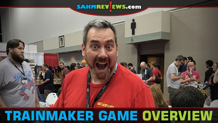 Designed by Chris Leder, Trainmaker dice game from Alderac Entertainment Group is a press-your-luck set collection game for up to six players. - SahmReviews.com