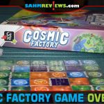 Fast-paced puzzle skills are required to build patterns and score points in Cosmic Factory from Gigamic. - SahmReviews.com