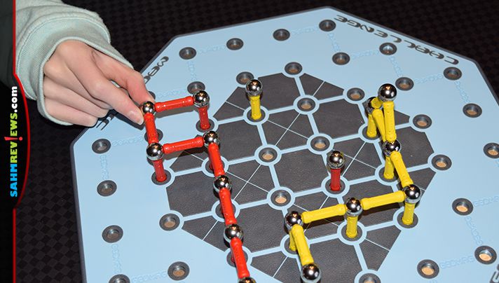 Back in 2004, Geomag issued their Magnetic Challenge game using pieces from their construction sets. We found a copy at thrift! Is it a keeper or not? - SahmReviews.com
