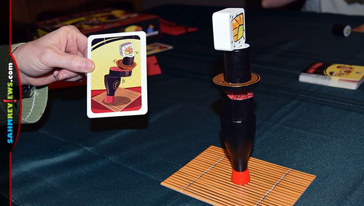 Ever wonder how hard it is to be a sushi master? Try it blindfolded or in teams by playing Maki Stack by Blue Orange Games! - SahmReviews.com