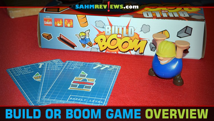 If you enjoy destroying as much as building, then Build or Boom by Goliath Games is the game for you! This dexterity game is perfect for all ages! - SahmReviews.com