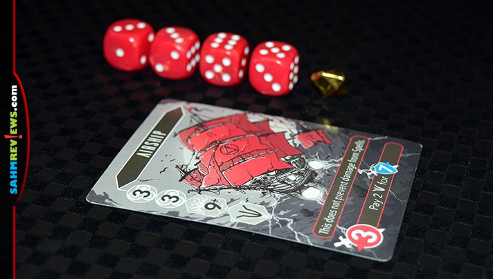 Using dice as currency adds an element of randomness to Godsforge battle game from Atlas Games. - SahmReviews.com