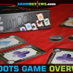 This trick-taking card game doesn't use a trump suit and lets cards re-enter the game! Check out Cahoots by Mayday Games for up to four players! - SahmReviews.com