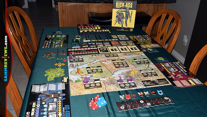 We've never found a cooperative game we didn't like. And Kick-Ass by CMON doesn't require one of us to be the bad guy! We'll win or lose together! - SahmReviews.com