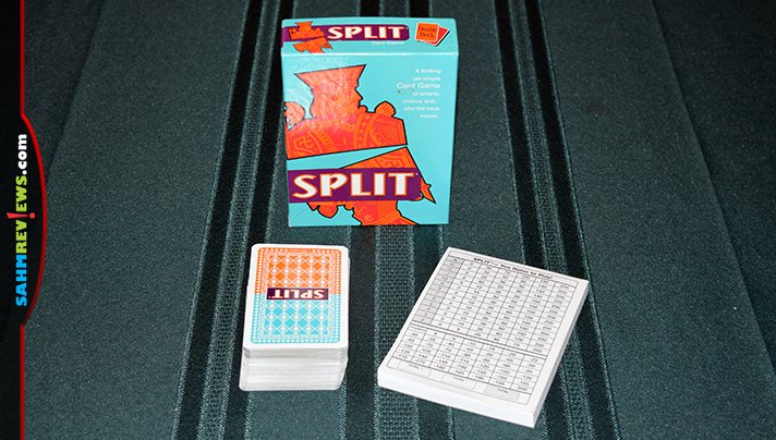 We bought Split at thrift because of its unique card design. It's a version of Rummy using only pairs and bonuses for matching up cards! - SahmReviews.com