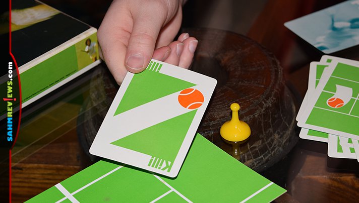 This vintage card game of Tennis uses mechanics that are surprisingly recent. Maybe it was a little ahead of its time?! It's one to watch for at thrift! - SahmReviews.com