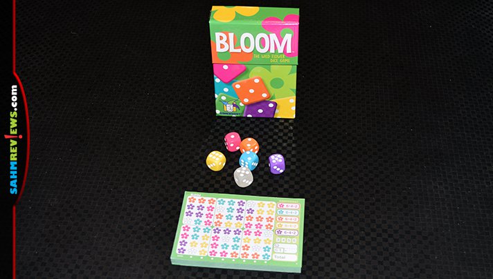 Select your favorite flower and create bouquets in Bloom dice game from Gamewright. - SahmReviews.com