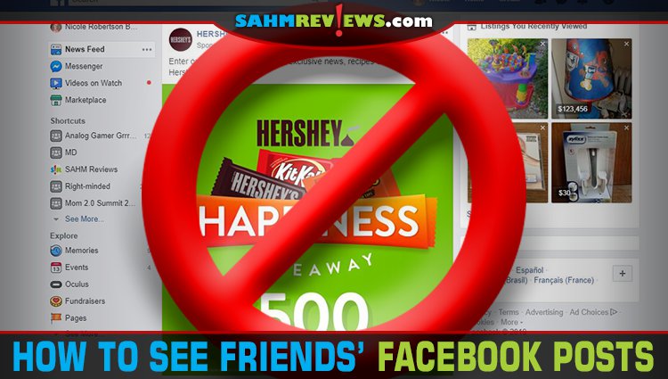 Use these tips to help see friends' posts on Facebook. - SahmReviews.com
